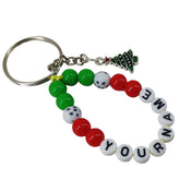 Christmas Name Customized Personalized Keychains Gifts Multicolor